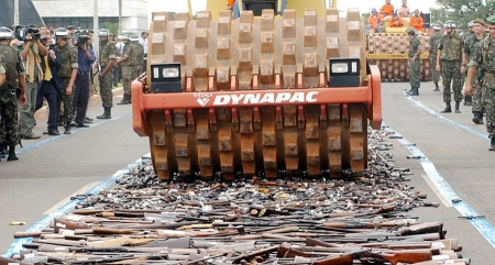 Exército e CNJ realizam destruição de armas e munições em Brasília